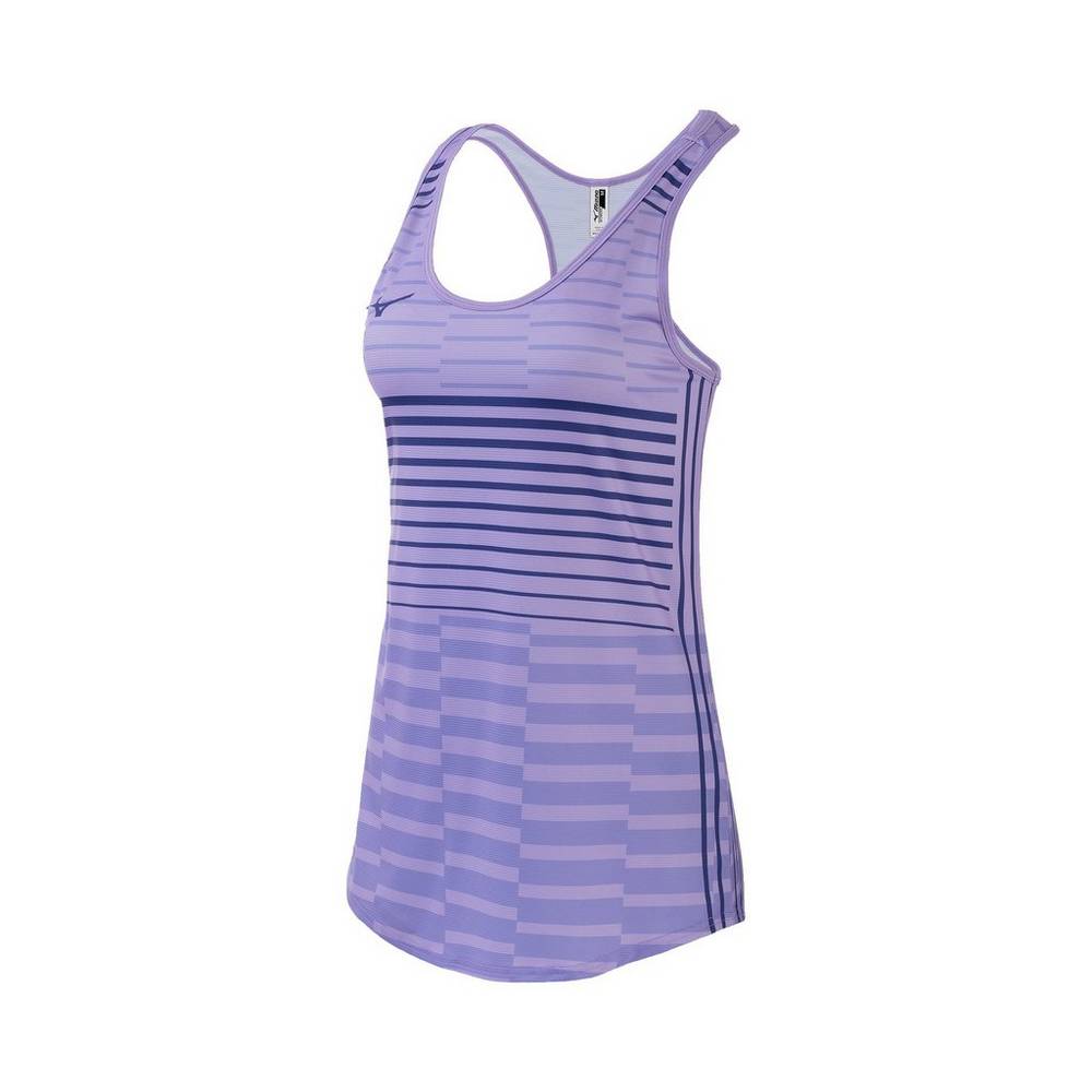 Womens Mizuno Team Tank Top Lavender Philippines (QMZPHK094)